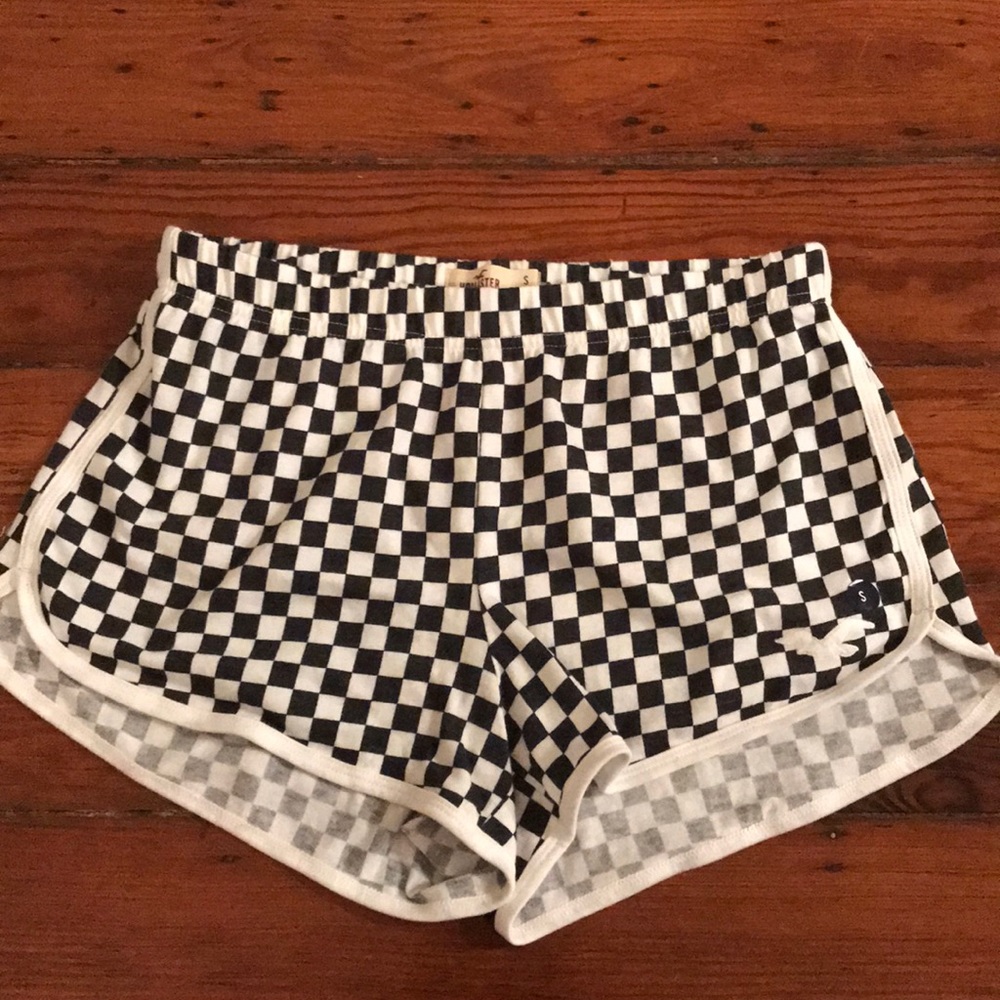 black and white shorts